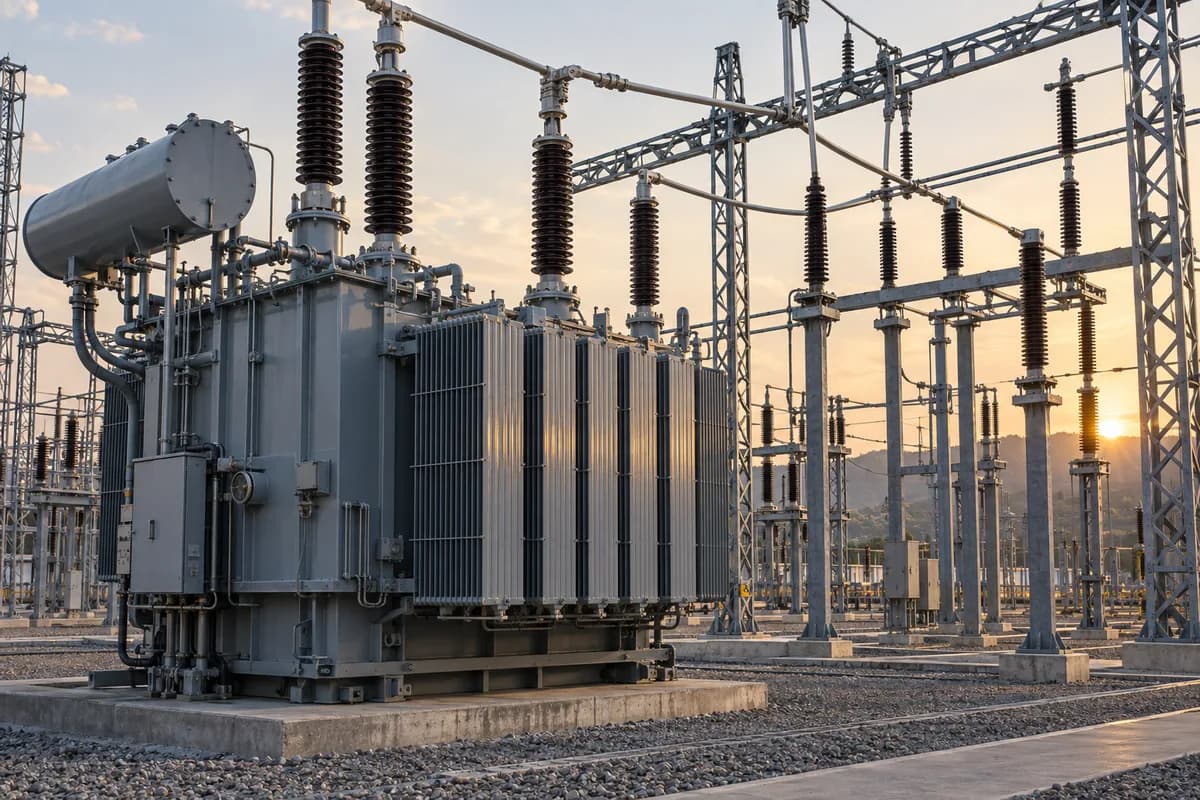 Power transformer and high-voltage substation equipment